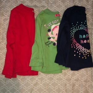 Long-sleeve shirt bundle. Size 2t